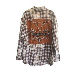 Punk and Junk 2XL University Of Texas Longhorns Game Day Flannel Shirt #4974